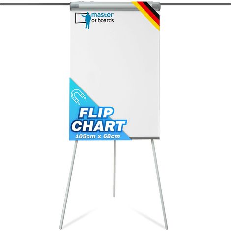 Flipchart Coyote PRO Dreibein-Stativ Mit Papierhaltern Tafelgröße: 68 x 105