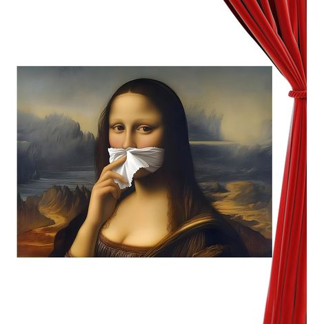 Art mural amusant pour salle de bain - Poster de décoration de toilettes - (1/5)