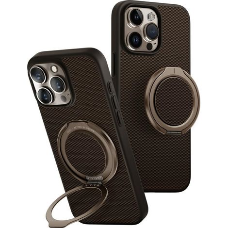 Funda UNIQ Keva Air para iPhone 16 Pro Max con carga Magclick y agarre antideslizante, color marrón. (1/5)