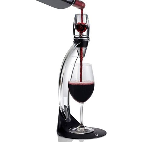 SABIR Carafe 1 pièce, filtre carafe à vin, (argent + noir) (1/5)