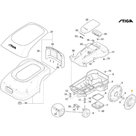 ORIGINAL STIGA Roboter-Rasenmäher g300 - stig300 322110853/0