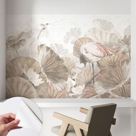 Papier peint adhésif décoratif pour chambre et salon Design moderne à poser facilement Nature élégante 104x70 cm (1/5)