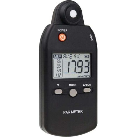 PAR Illuminance Meter, PPFD Quantum Sensor, Full Spectrum Recording Function, Luxmeter for Indoor Outdoor Plants