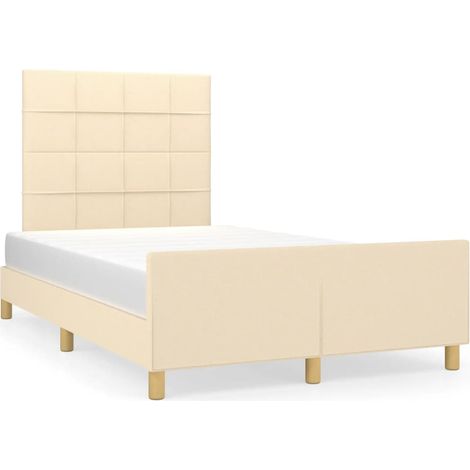 Maison Exclusive - Giroletto senza Materasso Crema 120x190cm in Tessuto (1/5)