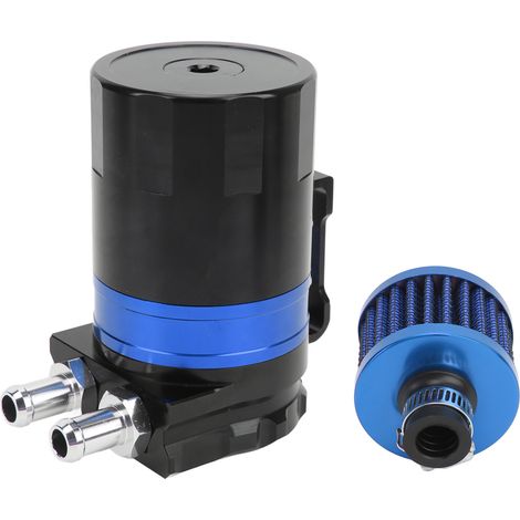 Ölabscheider, innenliegende Schublade, Zweikammerfilter, Leichtmetall, Motorabdeckung, universell, blau (1/5)
