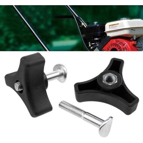 Set of 4 bolts and screws for triangular handle, accessories for lawnmowers, compatible with Honda and Hayter (1/5)