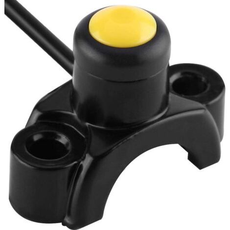 Interrupteur de Guidon de Moto Bouton-Poussoir, Bouton Demarreur Moto, 22mm Universelle Interrupteur Bouton de Démarrage Poussoir de Moteur Allumage Marche/Arrêt pour Pit Dirt Bike ATV Quad (1/4)