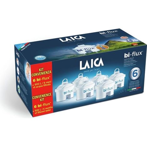 Laica F6S Pack de 6 Cartouches Filtrantes Blanc (1/2)