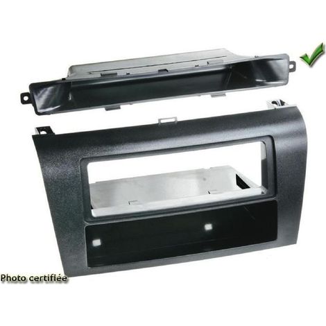 Facade autoradio compatible avec Mazda 3 03-09 avec clim automatique noir