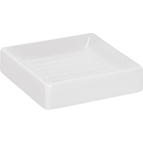 Kleine Wolke Flash 5045 114 853 - Piattino porta saponetta, colore: bianco (1/2)