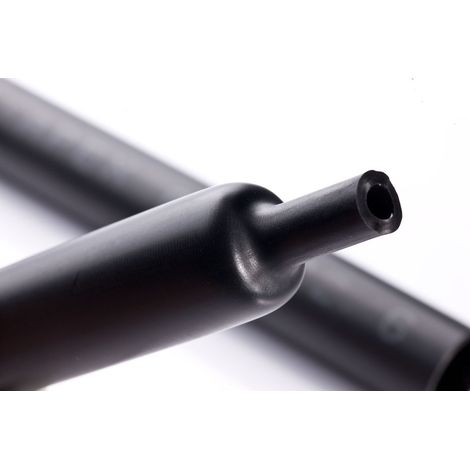Gaine thermorétractable RS PRO, Dia. 180mm Noir rétreint 3:1, 1.22m ( Prix pour 1 )