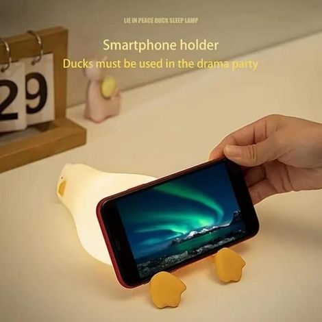 Veilleuse Capybara - Lampe LED Souple En Silicone - Pour Chambre Bébé Et Enfant - Intensité Réglable - 1 Pièce (1/5)