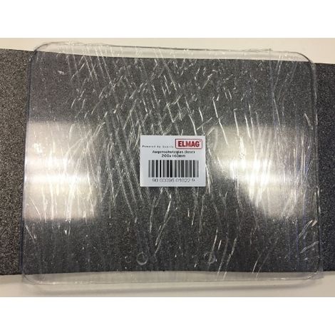 Schutzglas elmag 9000096010229 transparent 200x160 mm