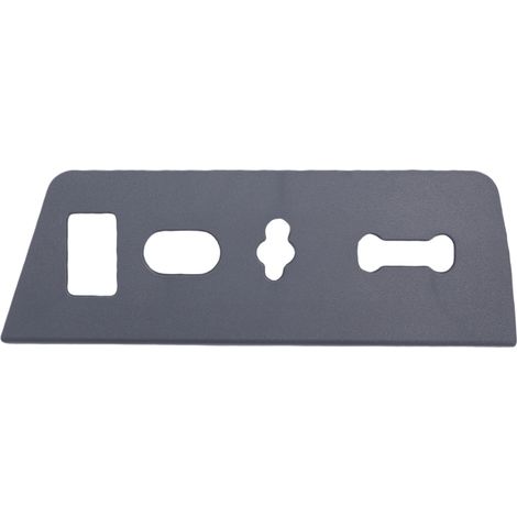 Panneau de boîtier de commutateur de siège côté conducteur avant gauche BL3Z 14A706, garniture de lunette de commande de puissance en acier gris (1/5)
