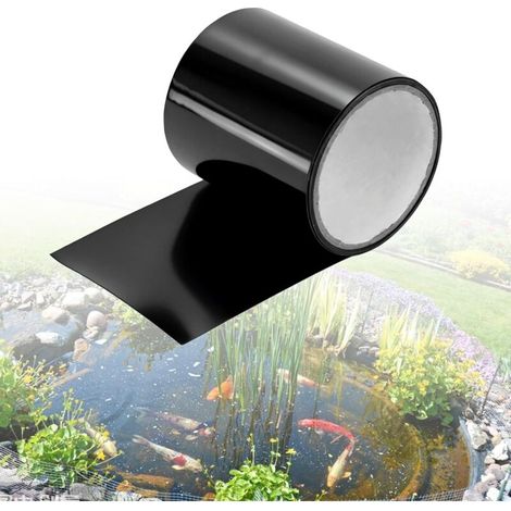 Kit Réparation Bâche Bassin 10x150cm, Ruban Adhésif Étanche Résistant pour Piscine, Tente, Étang de Jardin (1/5)