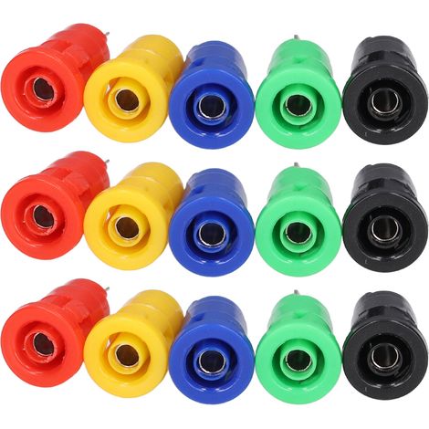 10 paires de prises bananes 4 mm, type de sécurité, bonne transmission, résistance à la corrosion, accessoires de test électrique (1/5)