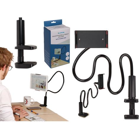 Soporte de escritorio ajustable para teléfono y tableta de 110 cm