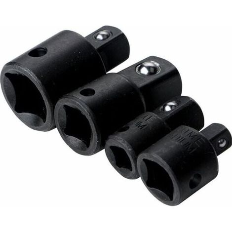 Jeu d'Augmentateurs et Réducteurs Adaptateur à Cliquet Adaptateurs Réducteurs Pour Douilles et Embouts Triomphe 4pcs 1/2" 1/4" 3/8" Pillote (1/4)