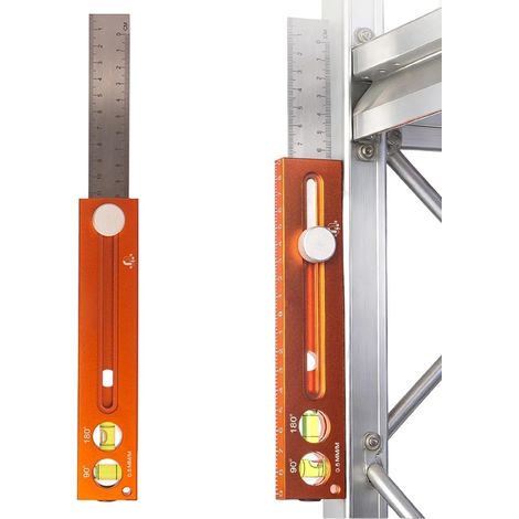 Règle de Menuisier Outil Mesure Magnétique Précision Règle multifonction pour marquage et nivellement Pour Meubles, Porte D'Armoire, Sol, Étagère, Fenêtre, Comptoir, Hommes (1/5)