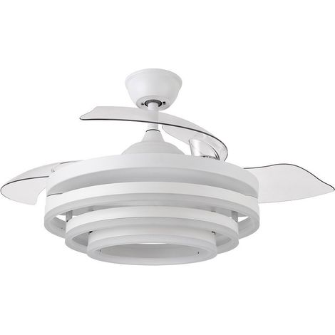 Ventilador 72w Dc Kai Blanco 3 Aspas Transp. 6 Vel. 3 Colores 43/58x50/107 C/remoto,reg.intensidad,memoria Y temp. 6120lm (1/5)