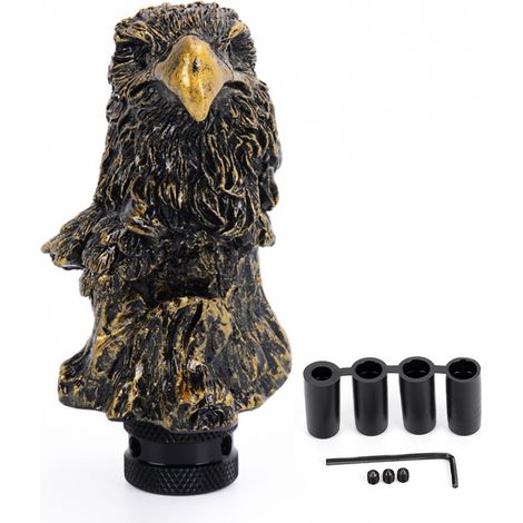 Car modification parts: Eagle gear shift knob, resin gearbox shift knob, white eagle gear shift lever head - Type B (1/4)