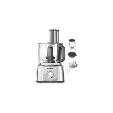 Kenwood MultiPro Express - Robot da cucina, Lama per tagliare in acciaio inox, 3L, 1000W, Silver (FDP65.590SI). Capacità ciotola: 3 L, Colore del prodotto: Argento, Tipo di controllo: Manopola. Mat... (1/4)