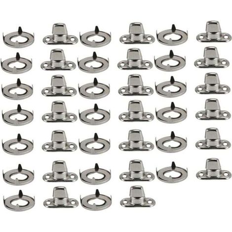20 Ensembles Fixations Marine Attaches Verrouillage Torsion Œillet Goujon Bouton Tournant Toile
