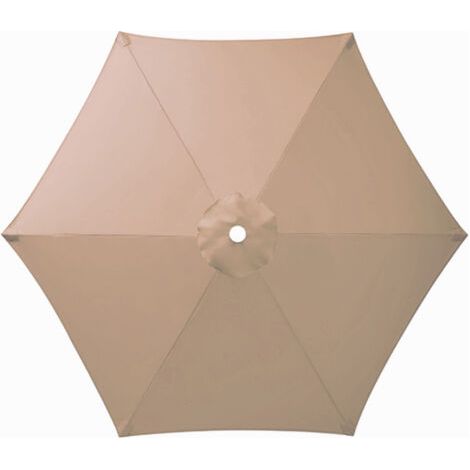 Toile de Remplacement pour Parasol 6 Branches, Parasol de Jardin Anti-UV et Imperméable, Remplacement de Toile de Parasol( Champagne,300CM) (1/3)