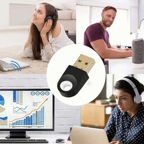 (Schwarz, Standardfarbe) Maßgefertigter Bluetooth 5.1 USB-Adapter für PS4-Gamepad, RTL8761 Bluetooth-Empfänger für Tastatur und Maus (kein Muster verfügbar, in Entwicklung) (Exklusiv in Mexiko erhältl (1/5)