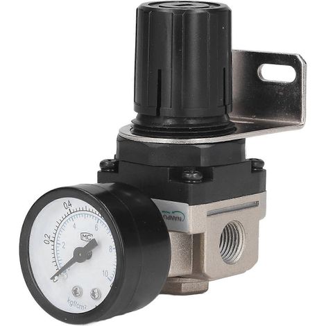Luftdruckregler G1/4 0,050,85 MPa Einstellbares Steuerventil mit Halterung und Manometer AR2000 02