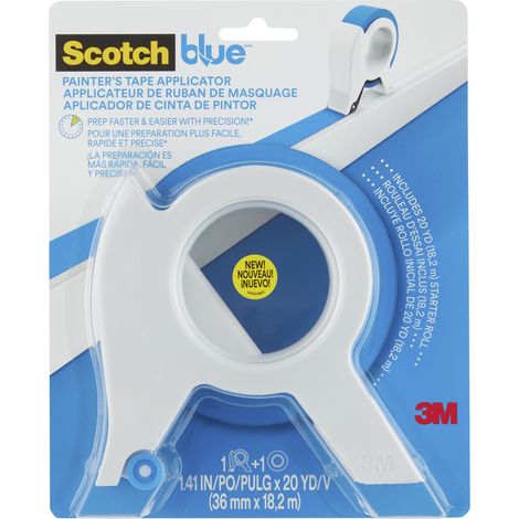 Applicateur pour ruban de masquage ScotchBlue™ TA3-SB-ESF2090 + 1 Rouleau de Ruban de Masquage 2090, 36mm x 18,2m, 100% PEFC, SGSCH-PEFC-COC-110078 (1/5)