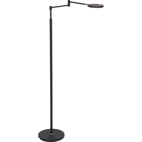 Steinhauer - lámpara de pie - Soleil - negro - aluminio - lámpara
