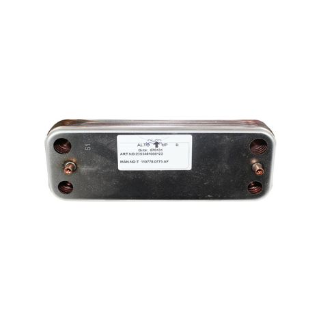 Intercambiador de 14 Placas para Calderas Ariston  Modelos Genus, Codex, Linda  Recambio Original Ariston Código 571646