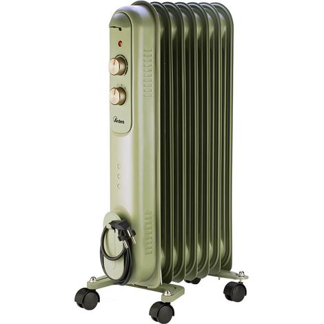 Ardes AR4R07VIN Radiador de aceite Ardes Curvy 7 Retro 1500 W 7 elementos verde