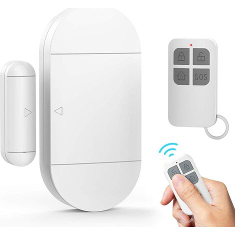 Tür- und Fensteralarm, 130 dB kabellose Tür- und Fenstermelder mit Fernbedienung, Einbruchschutz-Diebstahl-Magnetsensor für Haus- und Kindersicherheitssystem (1/5)