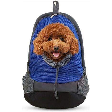 BUNTHAUS Sacs à Dos de Transport pour Chiens Petit Transporteur pour Chiot Sacs à Dos pour Animaux de Compagnie de Voyage, 403527CM, Bleu (1/5)