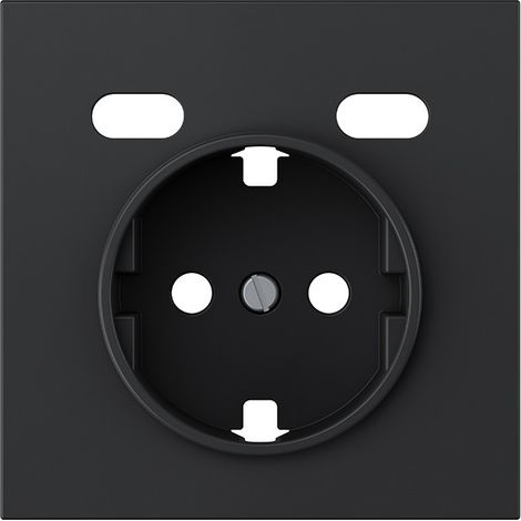 Tapa para Schuko con 2 puertos USB C negro mate serie Simon 360 (1/5)