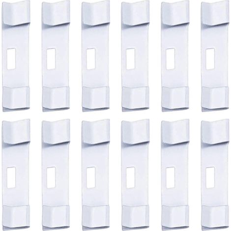 Lot de 12 languettes de réparation pour stores verticaux, résistantes et décoratives, pour une utilisation quotidienne économique.