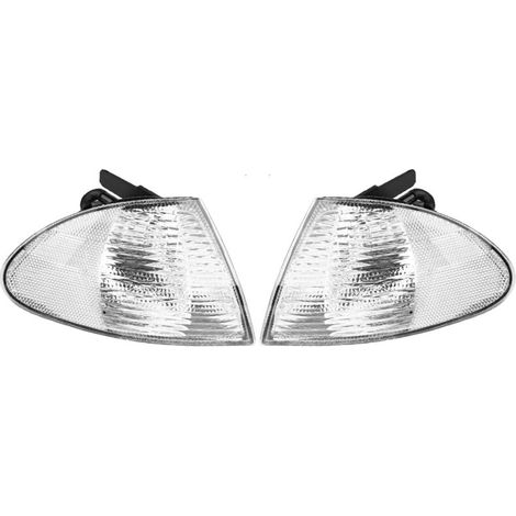 royaluxe -Coque de lampe d'angle avec indicat de Signal blanc, 2 pièces, boîtier pour BMW série 3 4 portes 98-01 (1/5)