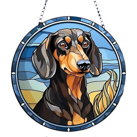 Hängender Sonnenfänger aus farbigem Glas, ideal für die Heimdekoration, Einzugsgeschenk, C (1/5)