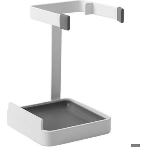 Support Pour Couvercles De Cuisine - En Fer Revêtu Poudre Mat - Blanc - 10 x 12 x 15 cm - 1 Pièce (1/5)