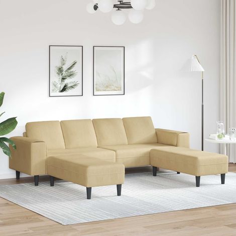 Sofa Grau-Grün 250 x 188 x 76 cm Cordstoff