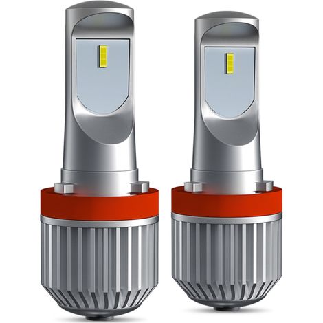 Juego de 2 bombillas LED para faros antiniebla de coche H8/H9/H11, proyector de faros antiniebla impermeable 6000K 80W 12000LM LED brillante (1/5)