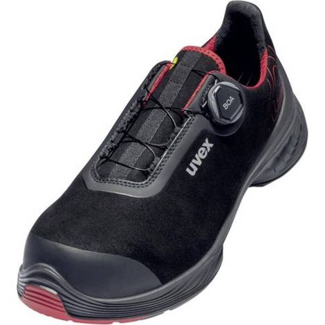 [NEUWERTIG] B-Ware Uvex Sicherheitshalbschuhe S3 SRC uvex 1 G2 BOA Fit System Größe 49 schwarz rot (1/2)