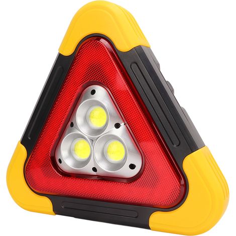 Triangle LED Work Light 5 Modes Safety Warning Lamp Emergency Roadside Breakdown Signal Flashing Beacon Portable Handheld 265mm (1/5)