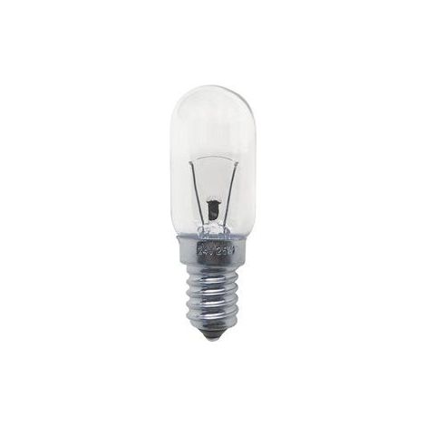 Bombilla incandescente pebetero tubular clara e14 25w 24v