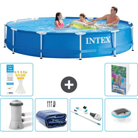 Frame Pool Rund - 366x76 cm - 7-teilig S204