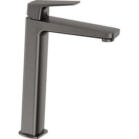 Miscelatore lavabo alto in ottone finitura colore titanio - Vetox