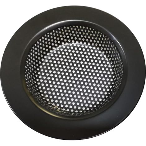 85 mm schlichtes, multifunktionales Küchenspülensieb – Feinmaschig, verstopfungsfrei, für den Hausgebrauch (Schwarz) (1/4)