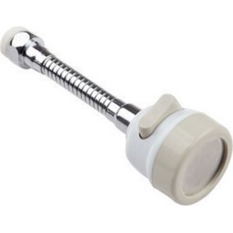 Tête de Robinet de Cuisine 360 ° Pivotant,Filtre de Buse Tête,3 Modes Réglable,embout à économie d'eau,pour cuisine et salle de bain (Blanc) (1/5)